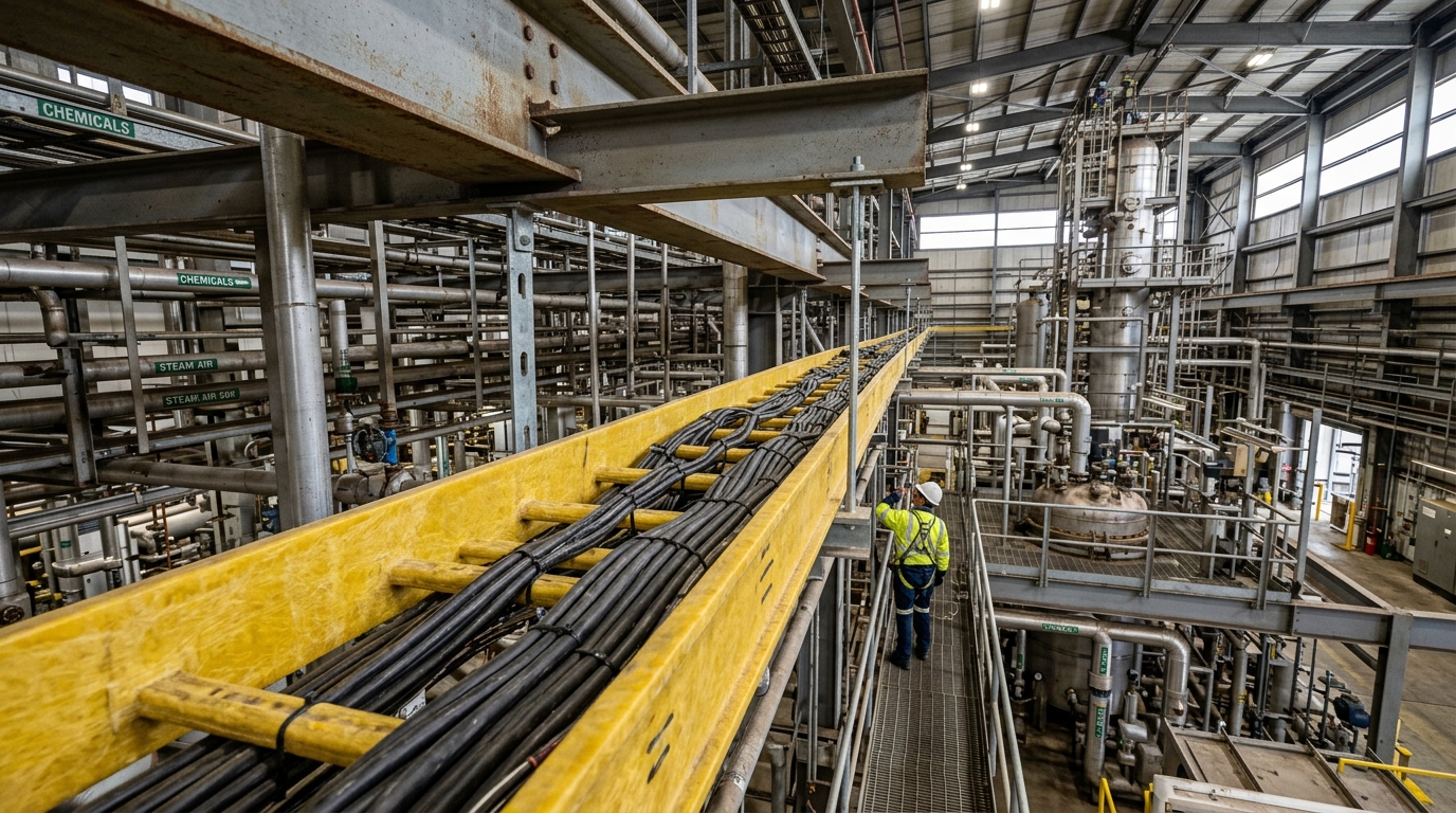 Why FRP Cable Trays Are Replacing Galvanized Steel in Chemical Refineries