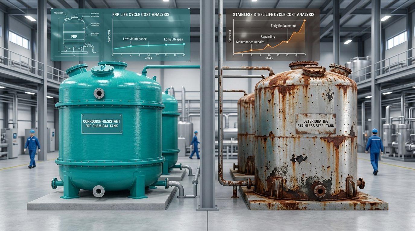 FRP vs. Stainless Steel: Lifecycle Cost Analysis