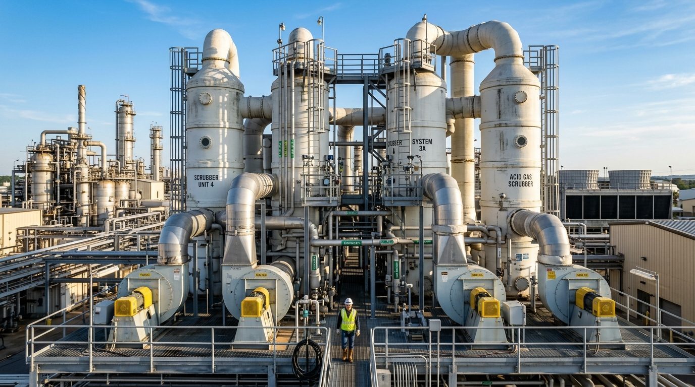 Designing Industrial Fume Exhaust Systems for Acid Gas Safety