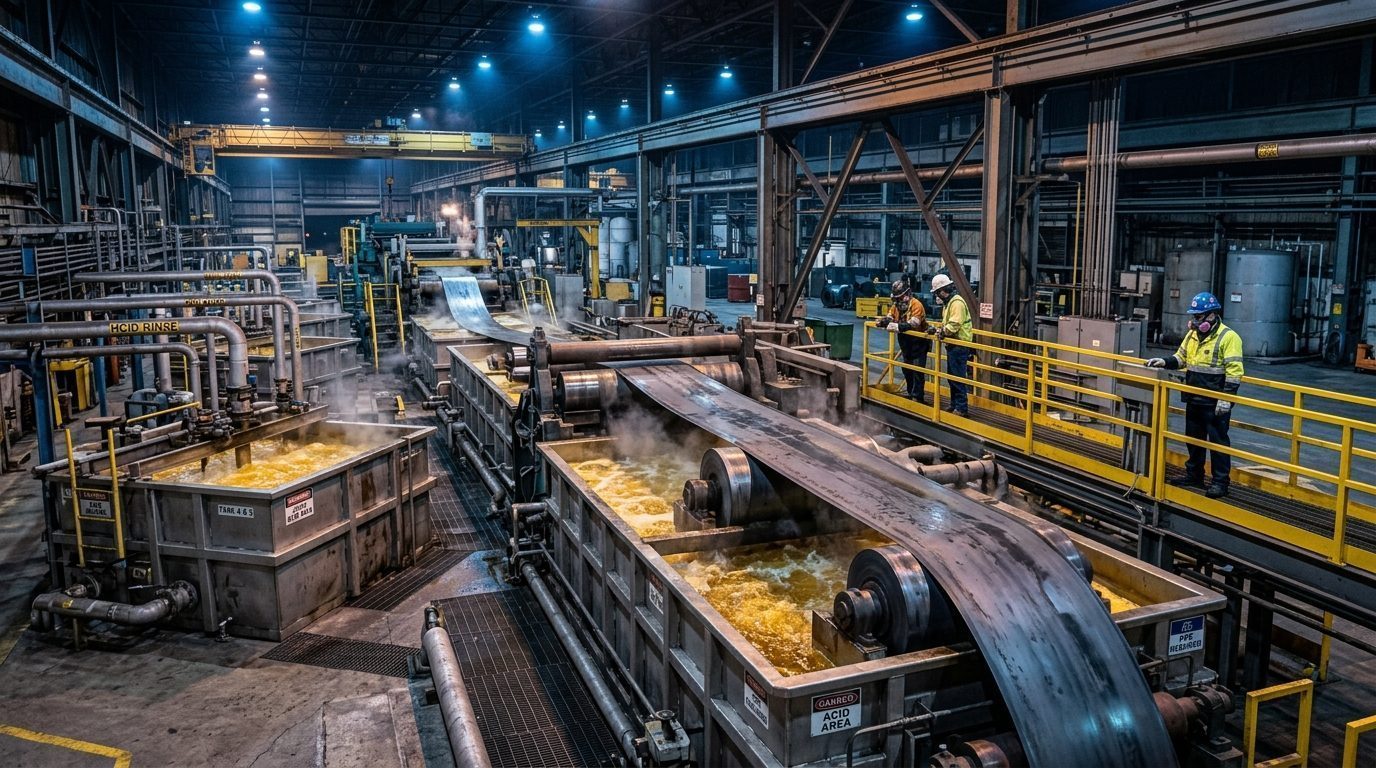 Optimizing Pickling Line Efficiency in Steel Plants