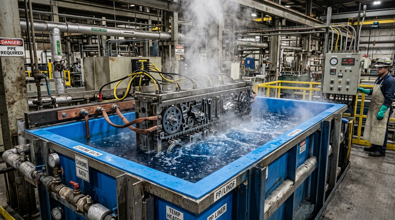 Thermoplastic Lining Selection for High-Temperature Electroplating Tanks