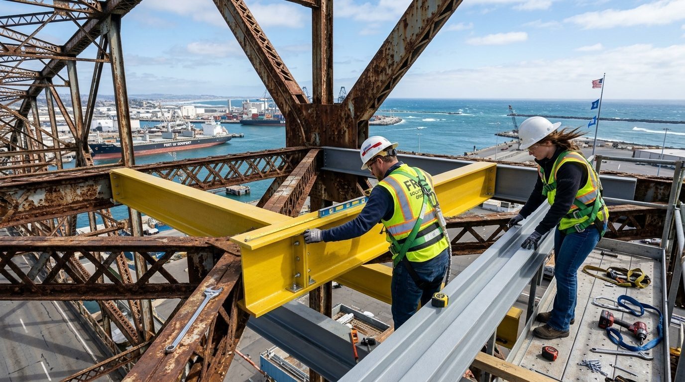 Why Pultruded Sections are Replacing Steel in Infrastructure